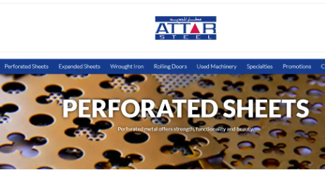 saudi arabia perforated sheet manufacturer and supplier Attar Steel