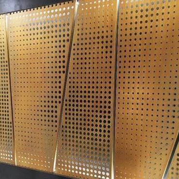 Perforated Brass Façade