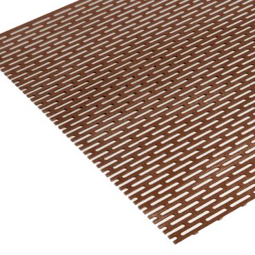 Slotted Hole Bronze Perforated Sheet