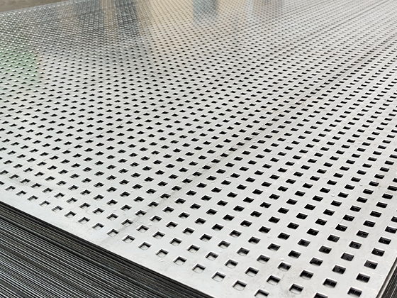 Perforated Board in square hole