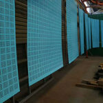 5. Perforated Sheet – Blue – Powder Coated