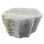 Hexagonal Hole Drying Tray with Sealing Film on a White Background