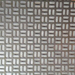 Irregular oblong holes - front view