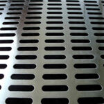 Oblong holes, straight arrangement - front view