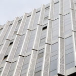 Rectangular hole exterior wall decoration.