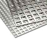 Square Hole Perforated Sheet with White Base