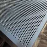 Three holes, two spacings – 45-degree close-up