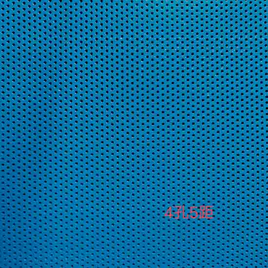 4-Hole, 5-Spacing Blue Staggered Round Hole Perforated Plate